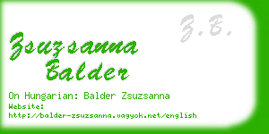 zsuzsanna balder business card